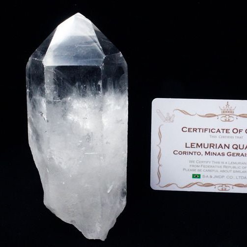 レムリアンシード 虹入り 水晶 原石 ミナスジェライス州コリント産 ※証明書付き[T370-5014]