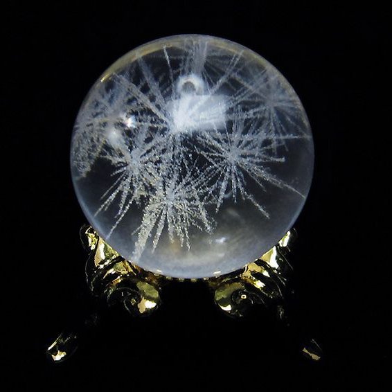 ホワイトスタークォーツ 丸玉 19mm [T371-2257]