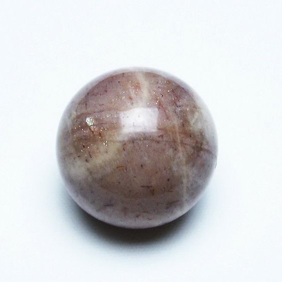 オレンジ ムーンストーン 丸玉 22mm [T371-2823]