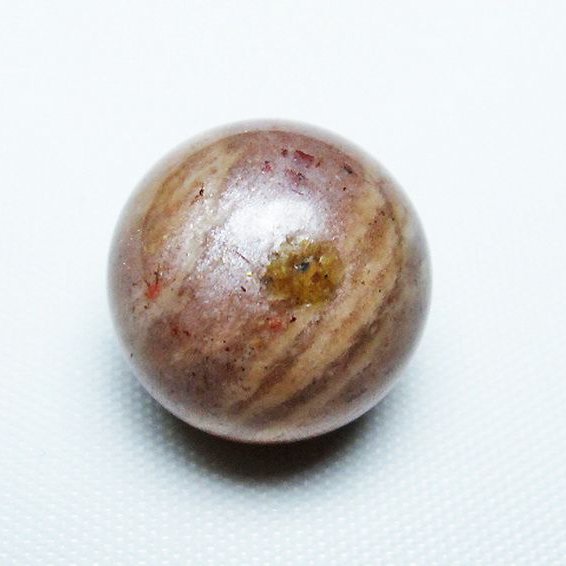 オレンジ ムーンストーン 丸玉 15mm [T371-3100]