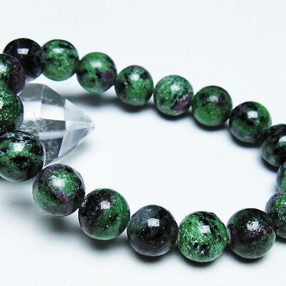 ルビーインゾイサイト ブレスレット 12mm [t372-3117]