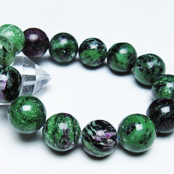 ルビーインゾイサイト ブレスレット 16mm [T372-3267]