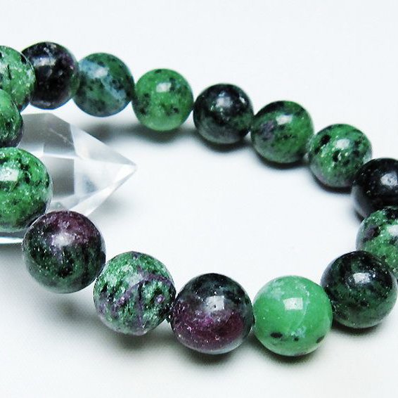 ルビーインゾイサイト ブレスレット 13mm [T372-3282]