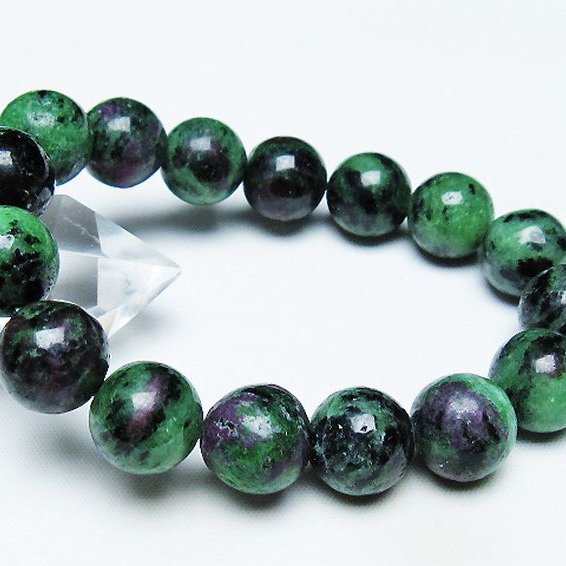 ルビーインゾイサイト ブレスレット 13mm [T372-3292]