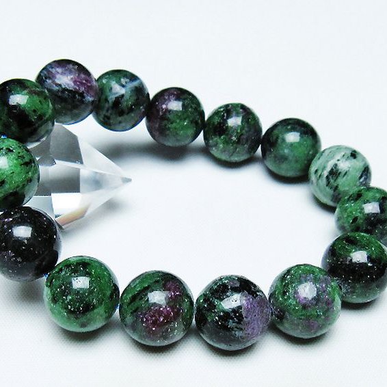 ルビーインゾイサイト ブレスレット 14mm [T372-3334]