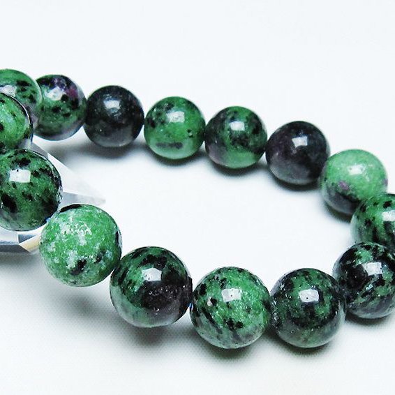 ルビーインゾイサイト ブレスレット 14mm [T372-3403]