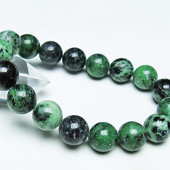 ルビーインゾイサイト ブレスレット 13mm [T372-3426]