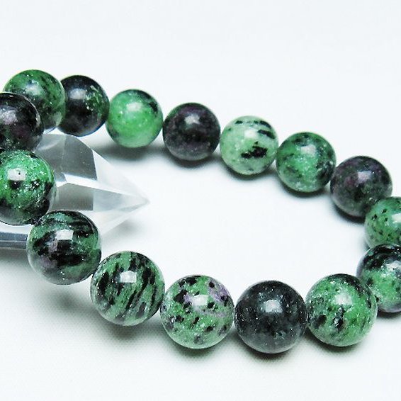 ルビーインゾイサイト ブレスレット 13mm [T372-3435]