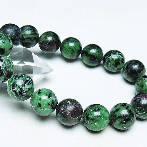 ルビーインゾイサイト ブレスレット 14mm [T372-3456]