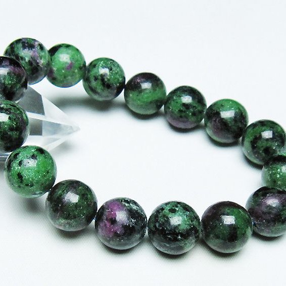 ルビーインゾイサイト ブレスレット 14mm [T372-3457]