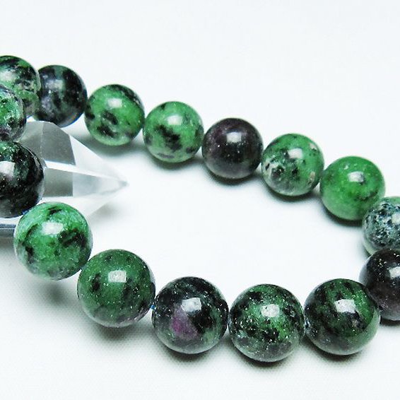 ルビーインゾイサイト ブレスレット 14mm [T372-3464]