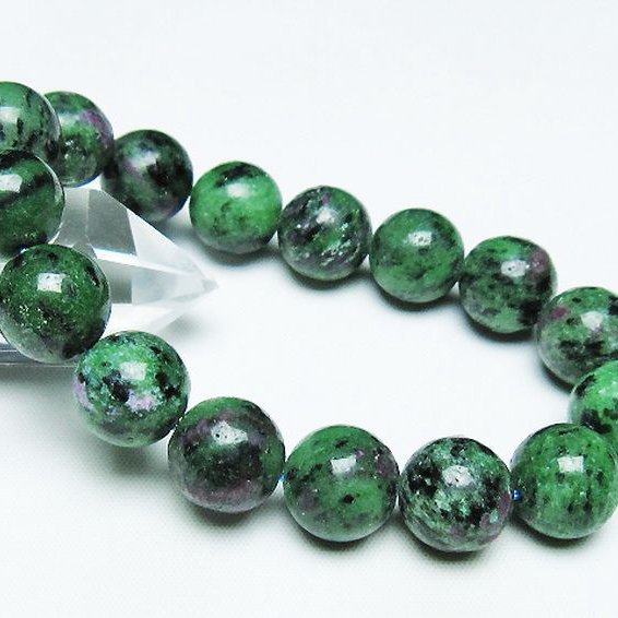 ルビーインゾイサイト ブレスレット 14mm [t372-3465]