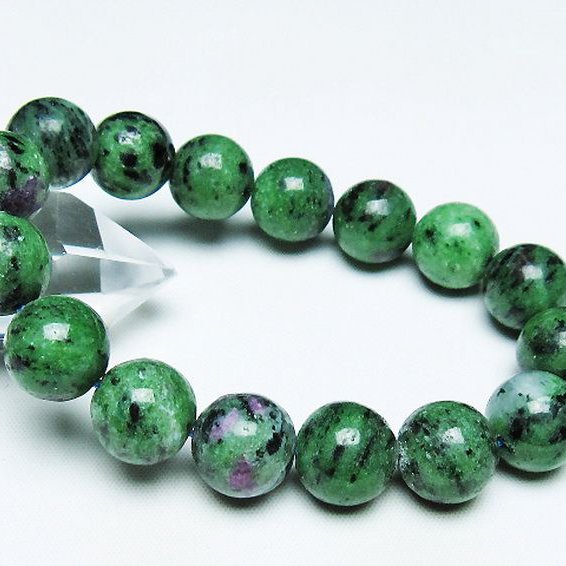 ルビーインゾイサイト ブレスレット 14mm [t372-3468]