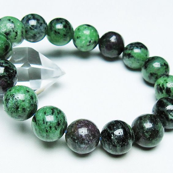 ルビーインゾイサイト ブレスレット 14mm [t372-3496]