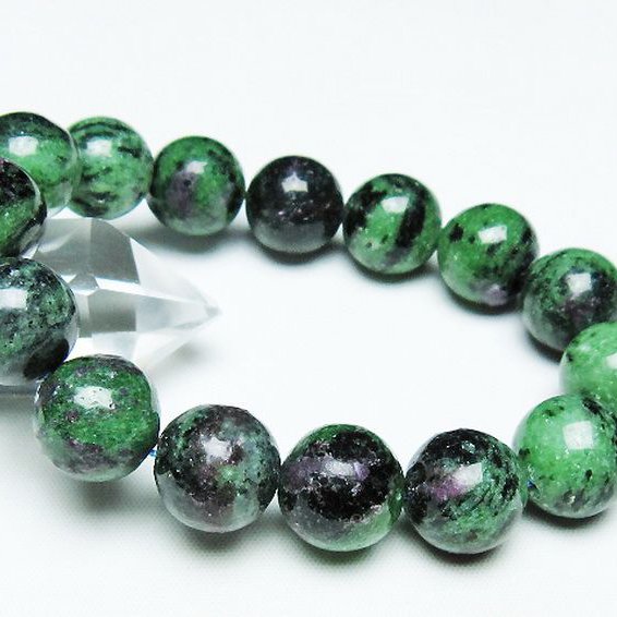 ルビーインゾイサイト ブレスレット 15mm [T372-3519]