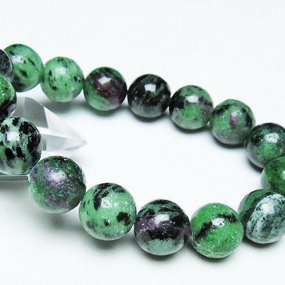 ルビーインゾイサイト ブレスレット 14mm [T372-3538]