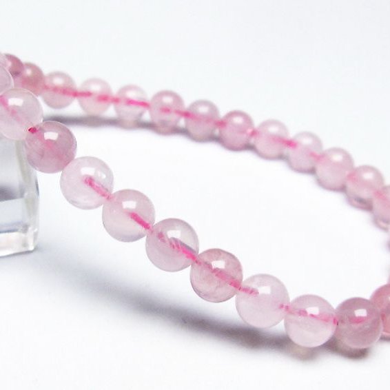 ローズクォーツ ブレスレット 6mm [T373-5684]