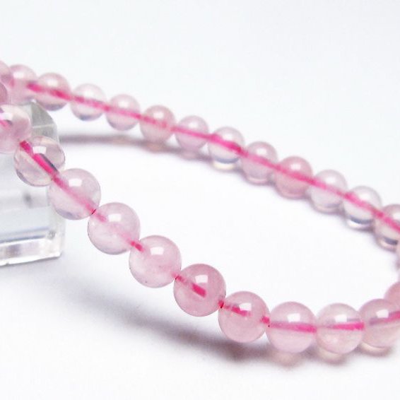 ローズクォーツ ブレスレット 6mm [T373-5730]