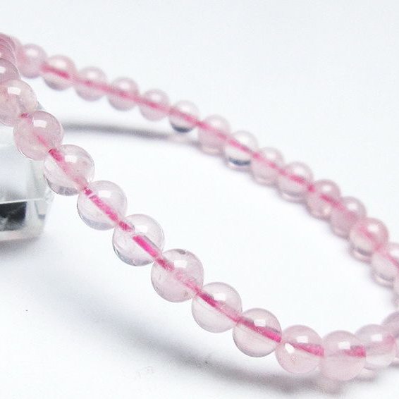 ローズクォーツ ブレスレット 6mm [T373-5737]