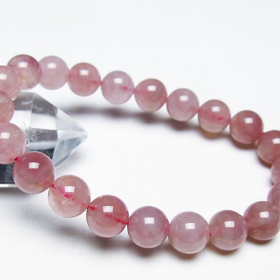 ローズクォーツ ブレスレット 9mm [T373-6491]