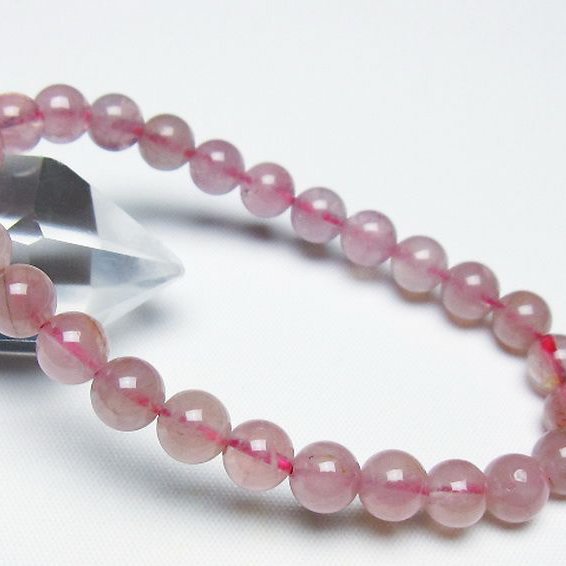 ローズクォーツ ブレスレット 7mm [T373-6886]