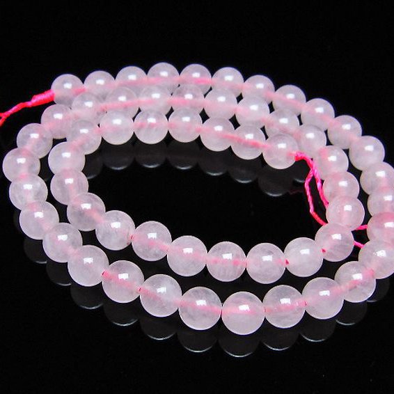 ローズクォーツ 一連 7mm ビーズ [t374-2221]