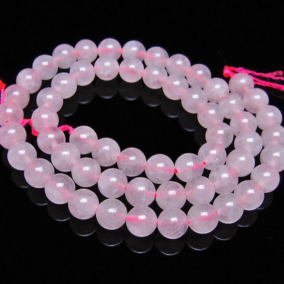 ローズクォーツ 一連 7mm ビーズ [t374-2244]