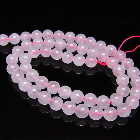 ローズクォーツ 一連 7mm ビーズ [t374-2333]
