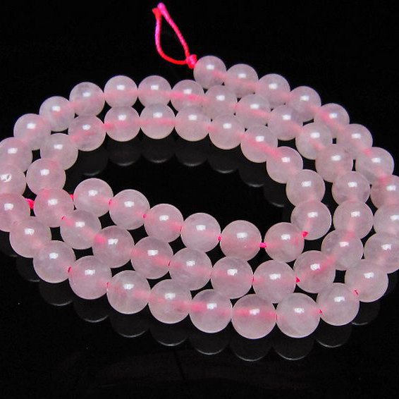 ローズクォーツ 一連 6mm ビーズ [t374-2416]