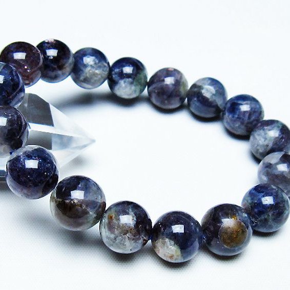 スーパーセブンアイオライト ブレスレット 12mm [T378-4240]