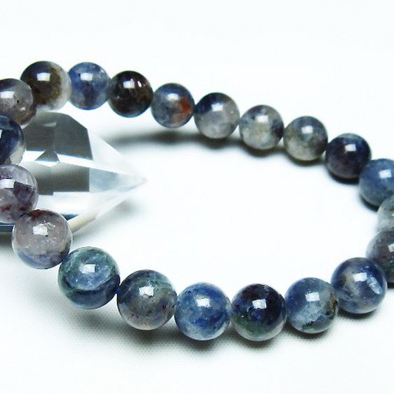 スーパーセブンアイオライト ブレスレット 10mm [T378-4346]