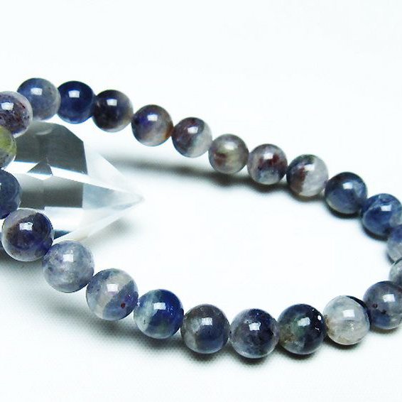 スーパーセブンアイオライト ブレスレット 8mm [T378-4353]