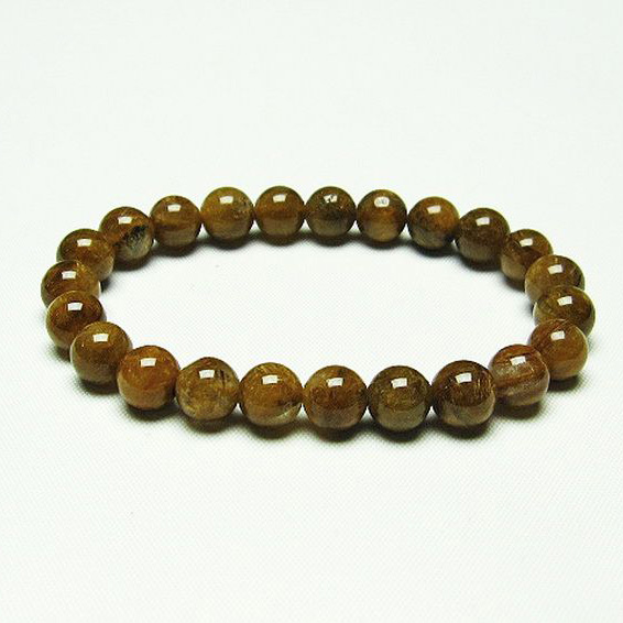 放射金針ルチル水晶 ブレスレット 8mm [T38-1284]