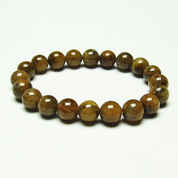 放射金針ルチル水晶 ブレスレット 10mm [T38-1295]