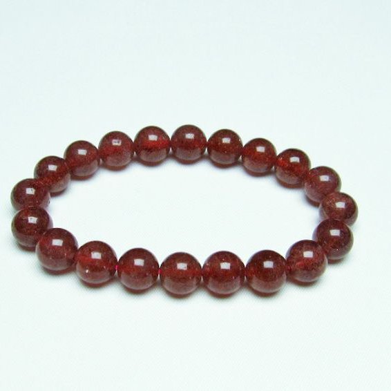 アフリカンストロベリークォーツ ブレスレット 10mm [T381-1492]