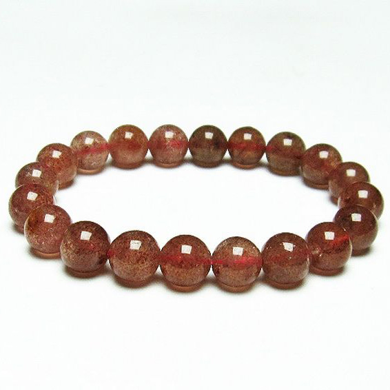 アフリカンストロベリークォーツ ブレスレット 9mm [T381-1578]