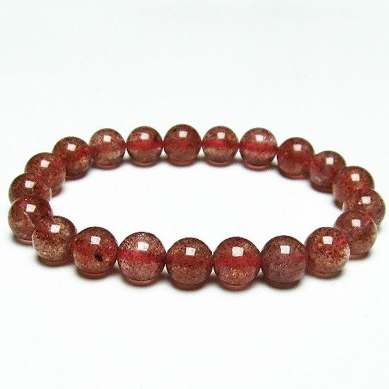 アフリカンストロベリークォーツ ブレスレット 9mm [T381-1771]
