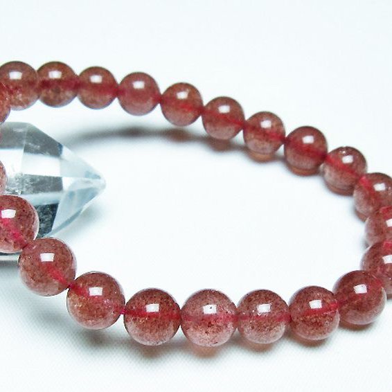 アフリカンストロベリークォーツ ブレスレット 9mm [T381-2350]