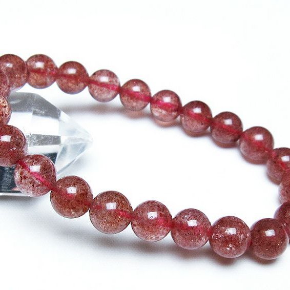 アフリカンストロベリークォーツ ブレスレット 9mm [T381-2364]