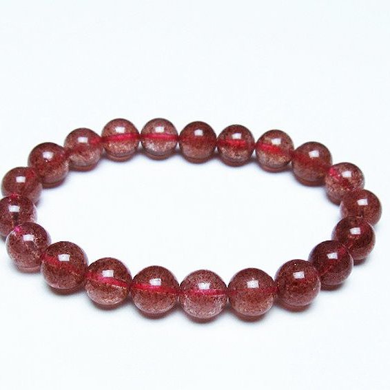 アフリカンストロベリークォーツ ブレスレット 9mm [T381-2382]