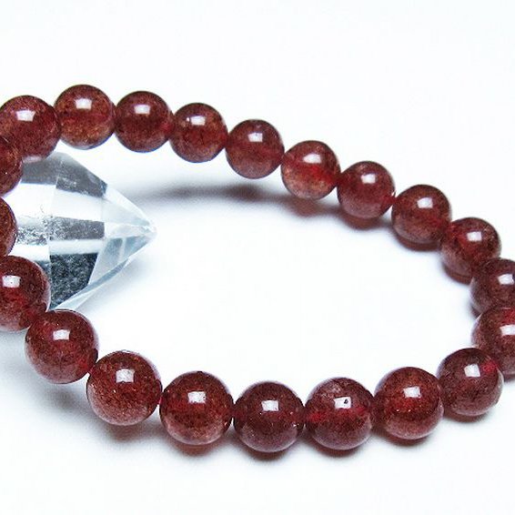 アフリカンストロベリークォーツ ブレスレット 9mm [T381-2391]
