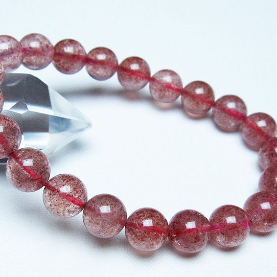 アフリカンストロベリークォーツ ブレスレット 10mm [T381-2539]