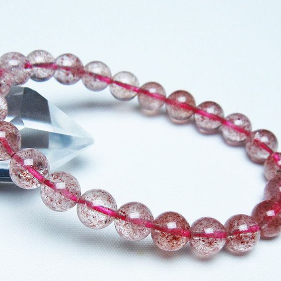 アフリカンストロベリークォーツ ブレスレット 8mm [T381-2565]