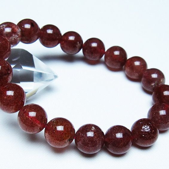 アフリカンストロベリークォーツ ブレスレット 12mm [T381-2606]