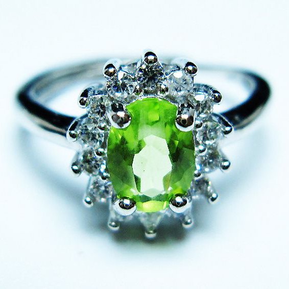 ペリドット 指輪 (13号)[T382-4525]