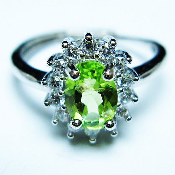 ペリドット 指輪 (14号)[T382-4539]