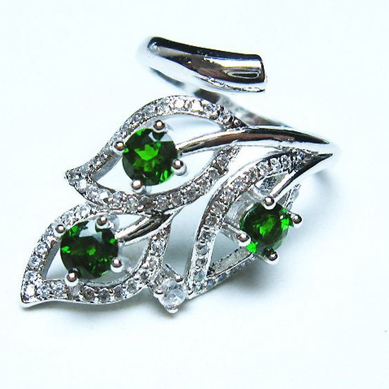 クロムダイオプサイド 指輪 (13号)[T384-1431]