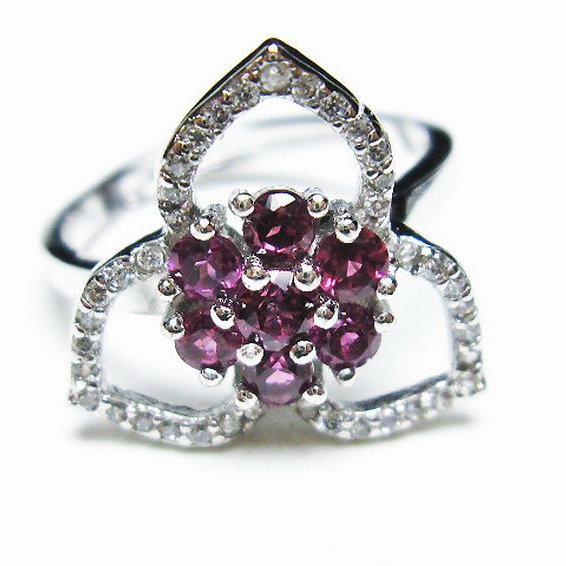 キャンディピンク ガーネット 指輪 (12号) [t384-1471]