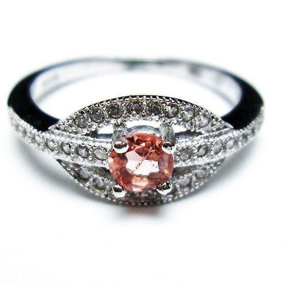 赤トルマリン 指輪 (12号)[T384-1525]