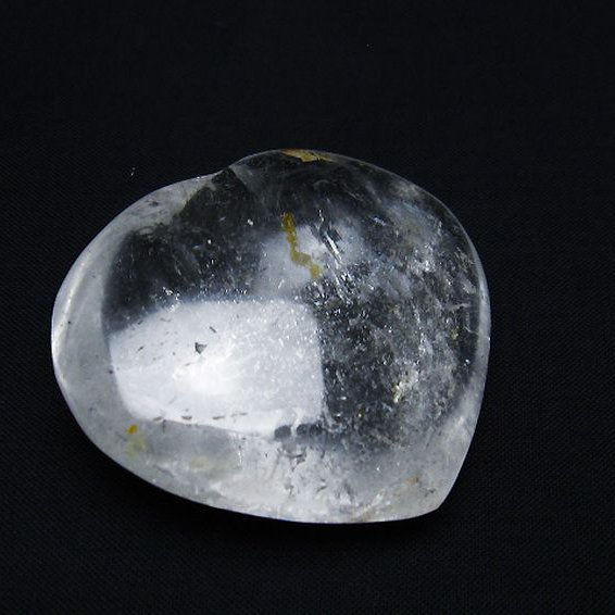 ヒマラヤ水晶 ハート 置物[T387-13996]